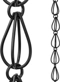 Aluminum Teardrop Rain Chain Downspout for Gutters 8.5 ft J406873