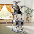 72-in Faux Fur Cat Tree Condo Q656