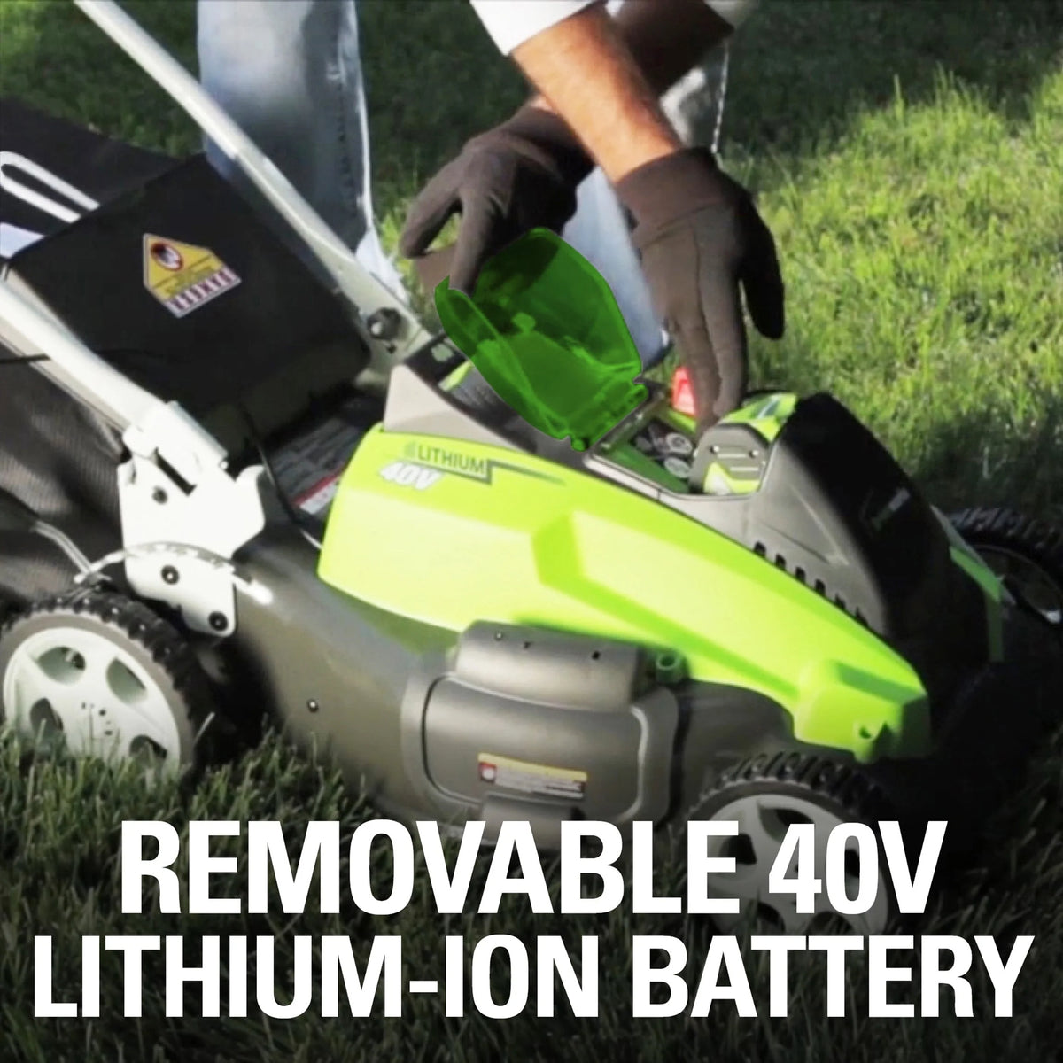 40V 19 Brushless Walk-Behind Lawn Mower with Battery & Charger C3577