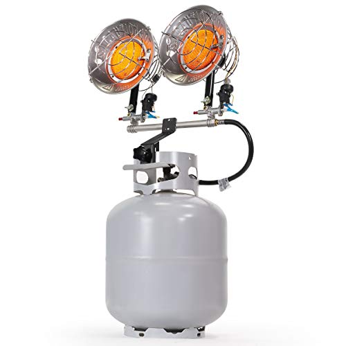 30,000 BTU Dual Burner Propane Tanktop Heater C51865