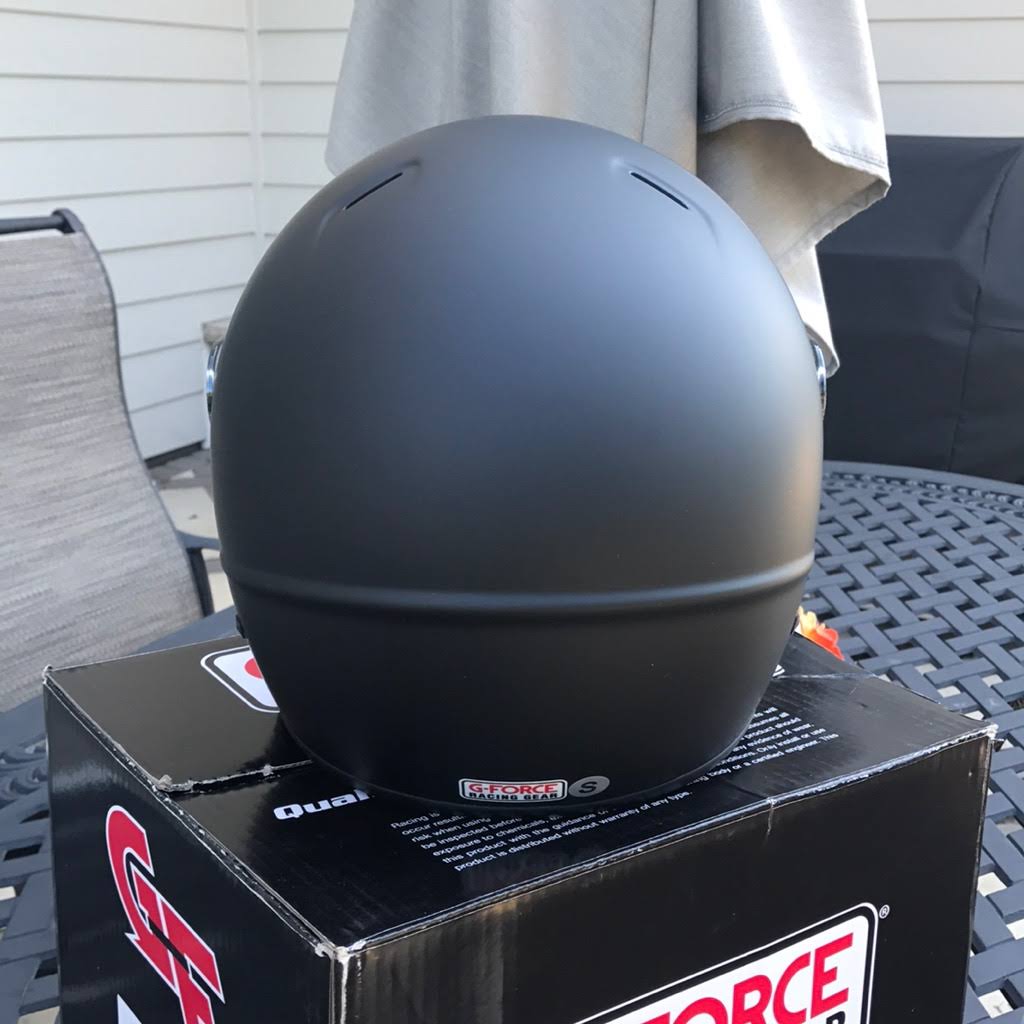 Matte Black Racing Helmet I1840