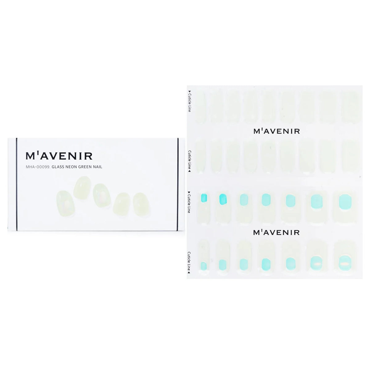 Green Nail Sticker 32pcs M88468