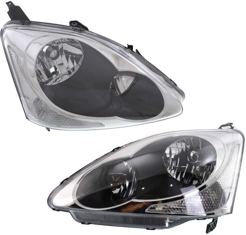 Honda Civic Headlight 2004 2005 Pair Driver and Passenger Side K741000