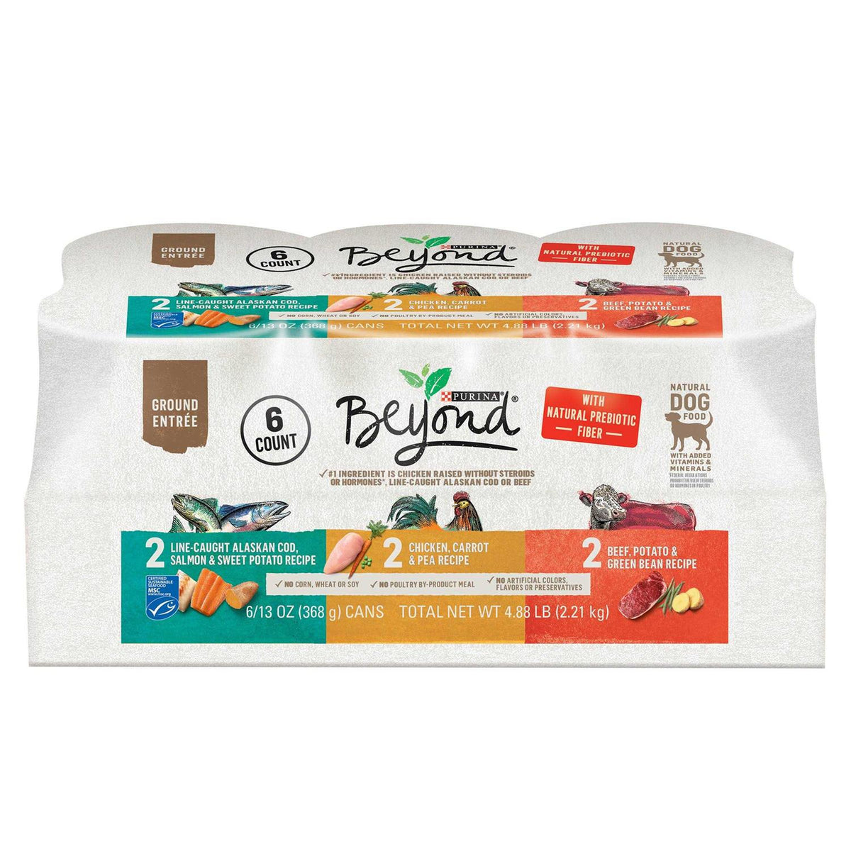 Chicken Beef and Cod Ground Entree Grain Free Wet Dog Food C1597