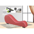 Red Faux Leather Relaxation Chaise Q22458