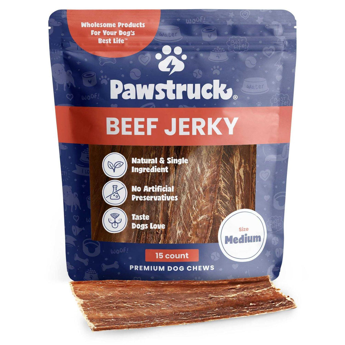 Natural Beef Jerky Dog Chew Treats G922