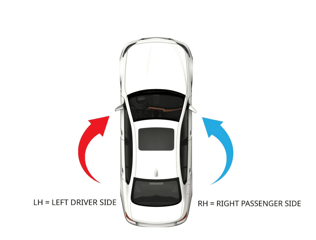 Left Driver Mirror Glass Lens with Adhesive C1501