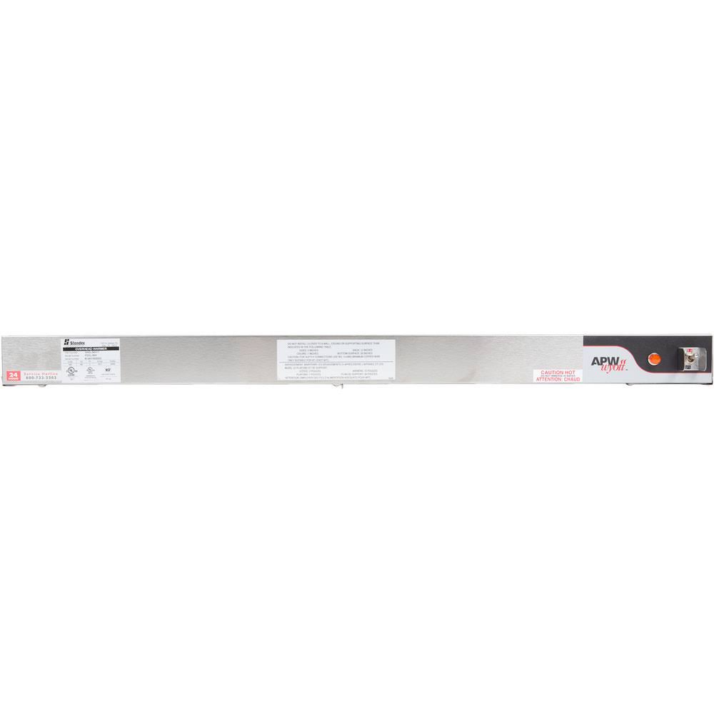24" High Wattage Lighted Calrod Double Food Warmer with Toggle Controls V602