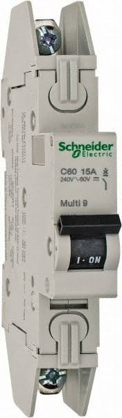 15 Amp 1 Pole DIN Rail Mounted Miniature Circuit Breaker W4410