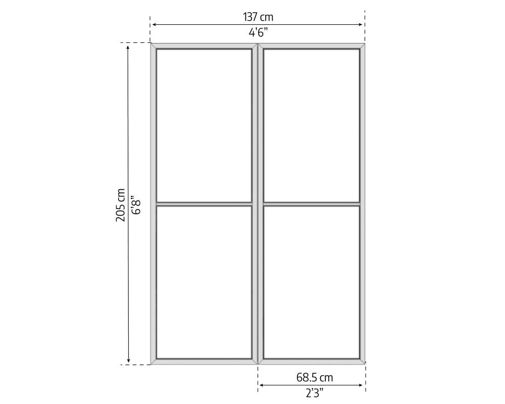 White Screen Door Set C85648