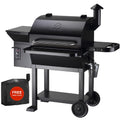 Wood Pellet Grill and Smoker 8-in-1 BBQ Black B633