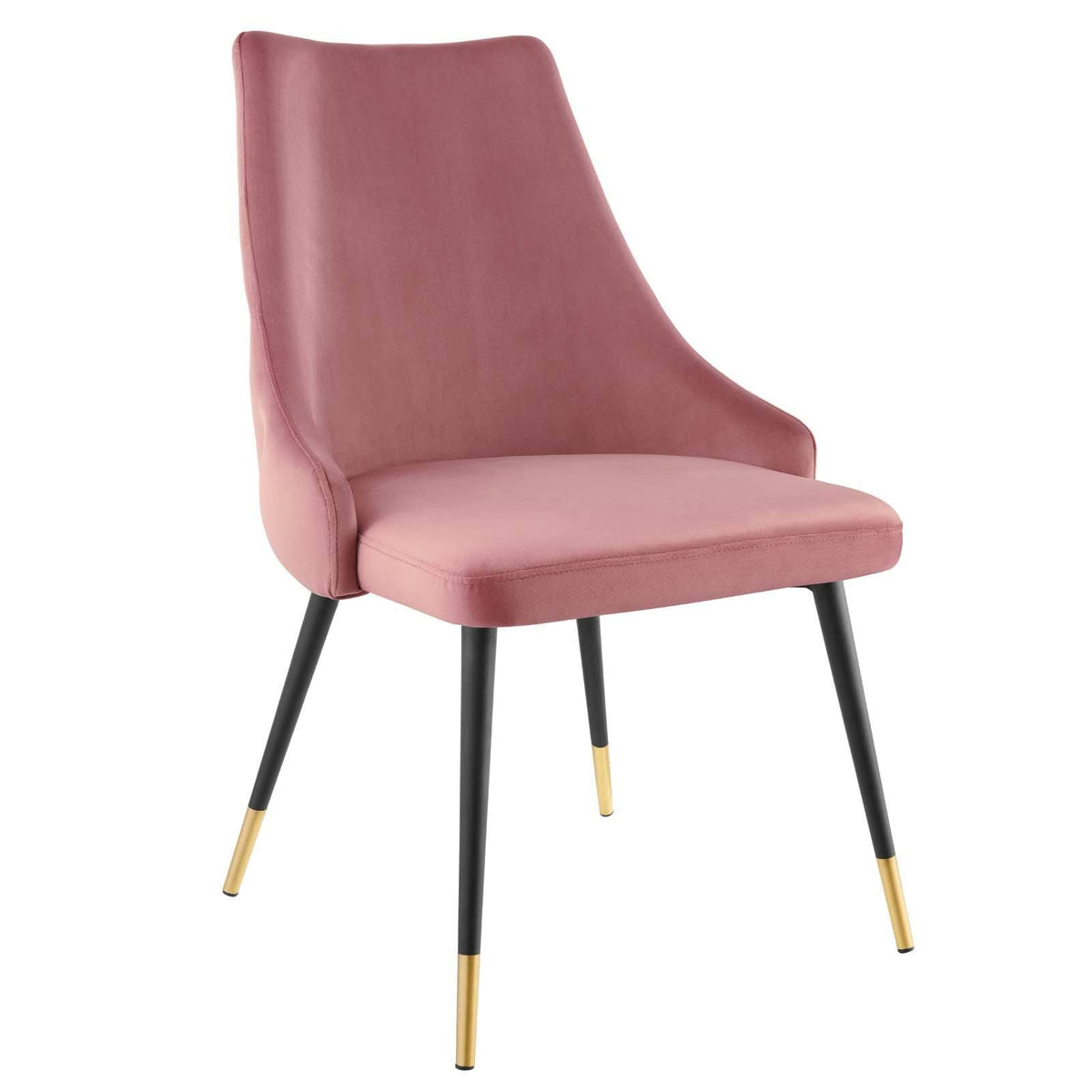 Black Performance Velvet Dining Side Chair Set of 2 Y361