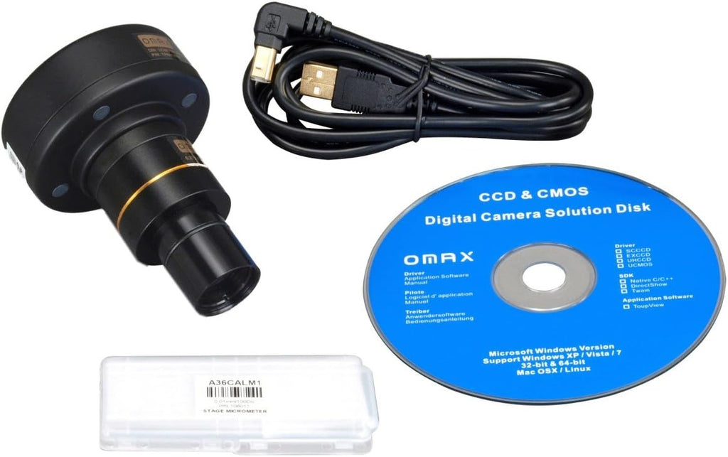 40X-2000X Digital Lab Trinocular Compound LED Microscope with 5MP Digital Camera and Double Layer Mechanical Stage K799